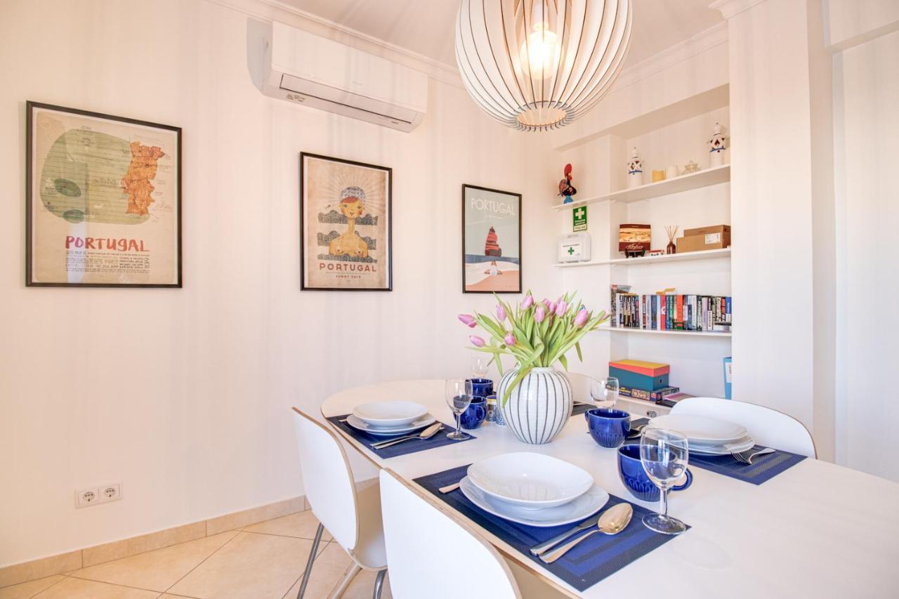 Ferienwohnung Old Town 2Br 50M Ocean W/ Ac Wi-Fi Parking Terrace Albufeira Exterior foto